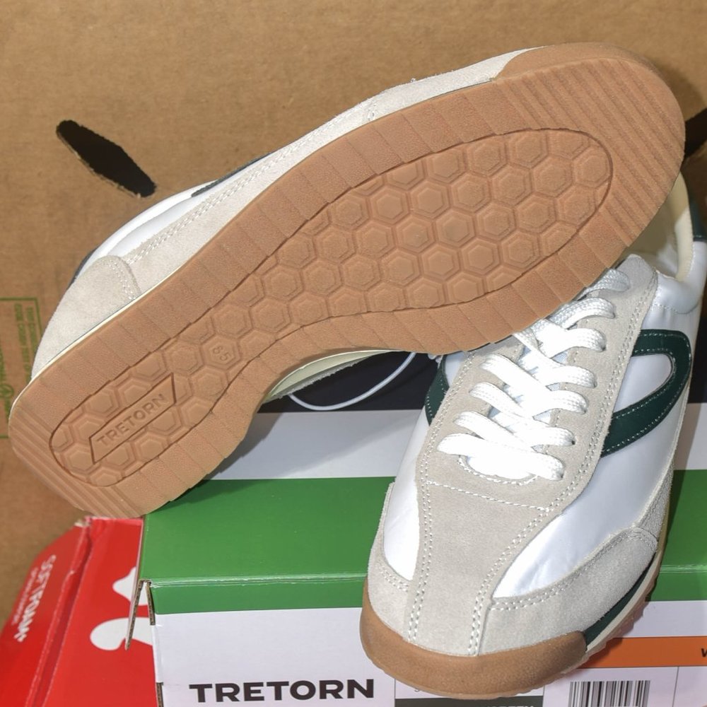 Tretorn‎ Rawlins 2 Womens Sneakers WHITE/GREEN